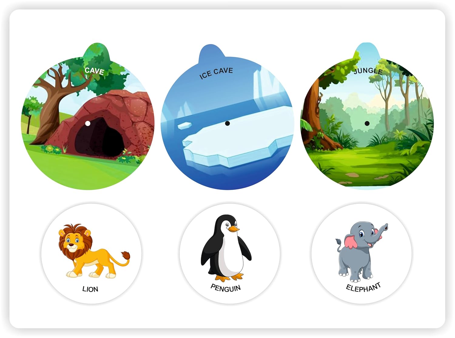 Vibrant preschool educational book showing concepts like "DIFFERENT" umbrellas and "DIRTY" child, perfect for interactive learning at home www.usmile.toys